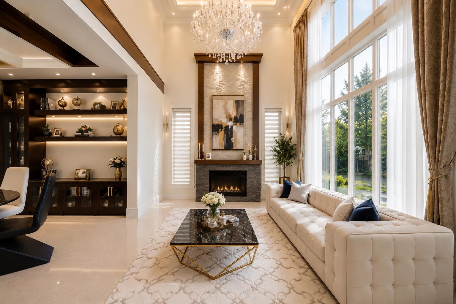 6240 Bellflower Drive, Richmond, BC - Indoor With Fireplace