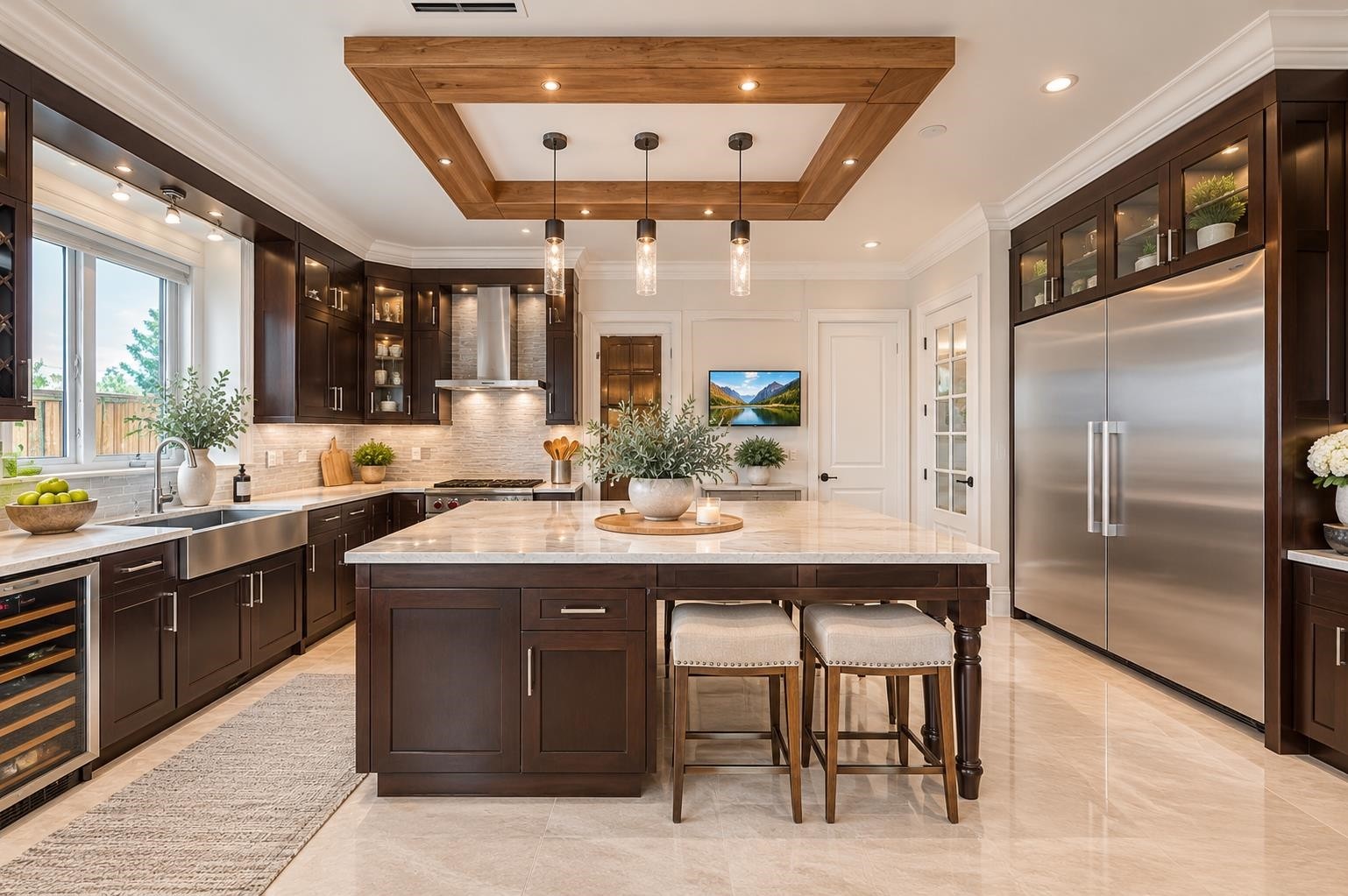 6240 Bellflower Drive, Richmond, BC - Indoor Photo Showing Kitchen With Upgraded Kitchen