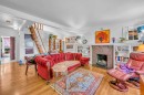 3174 10Th Avenue W, Vancouver, BC  - Indoor Photo Showing Living Room With Fireplace 