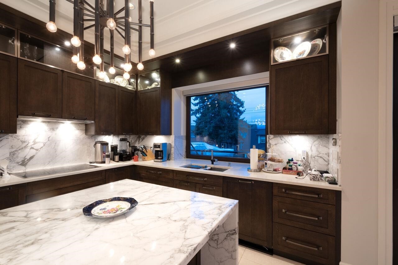 3739 24Th Avenue W, Vancouver, BC - Indoor Photo Showing Kitchen With Double Sink