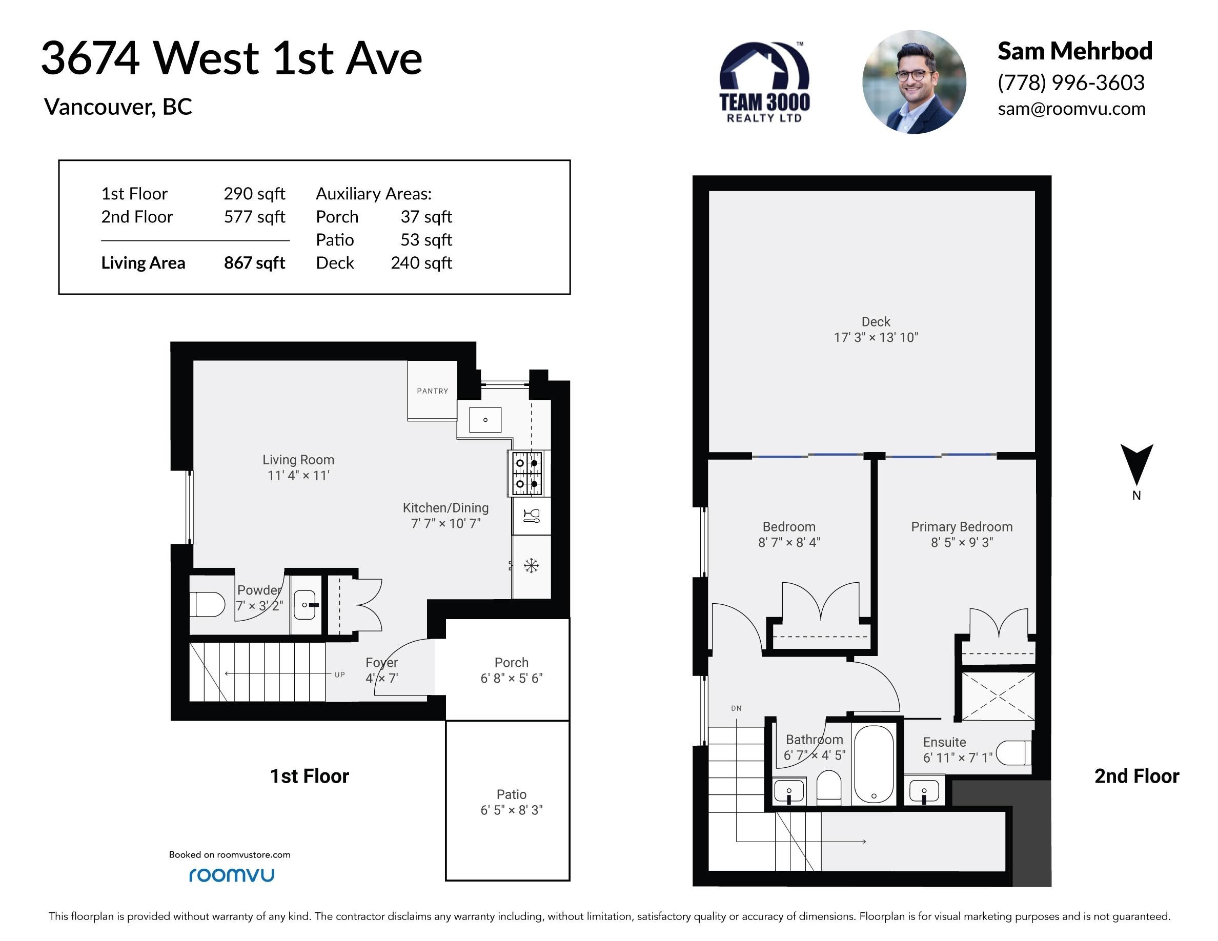 3674 1St Avenue W, Vancouver, BC