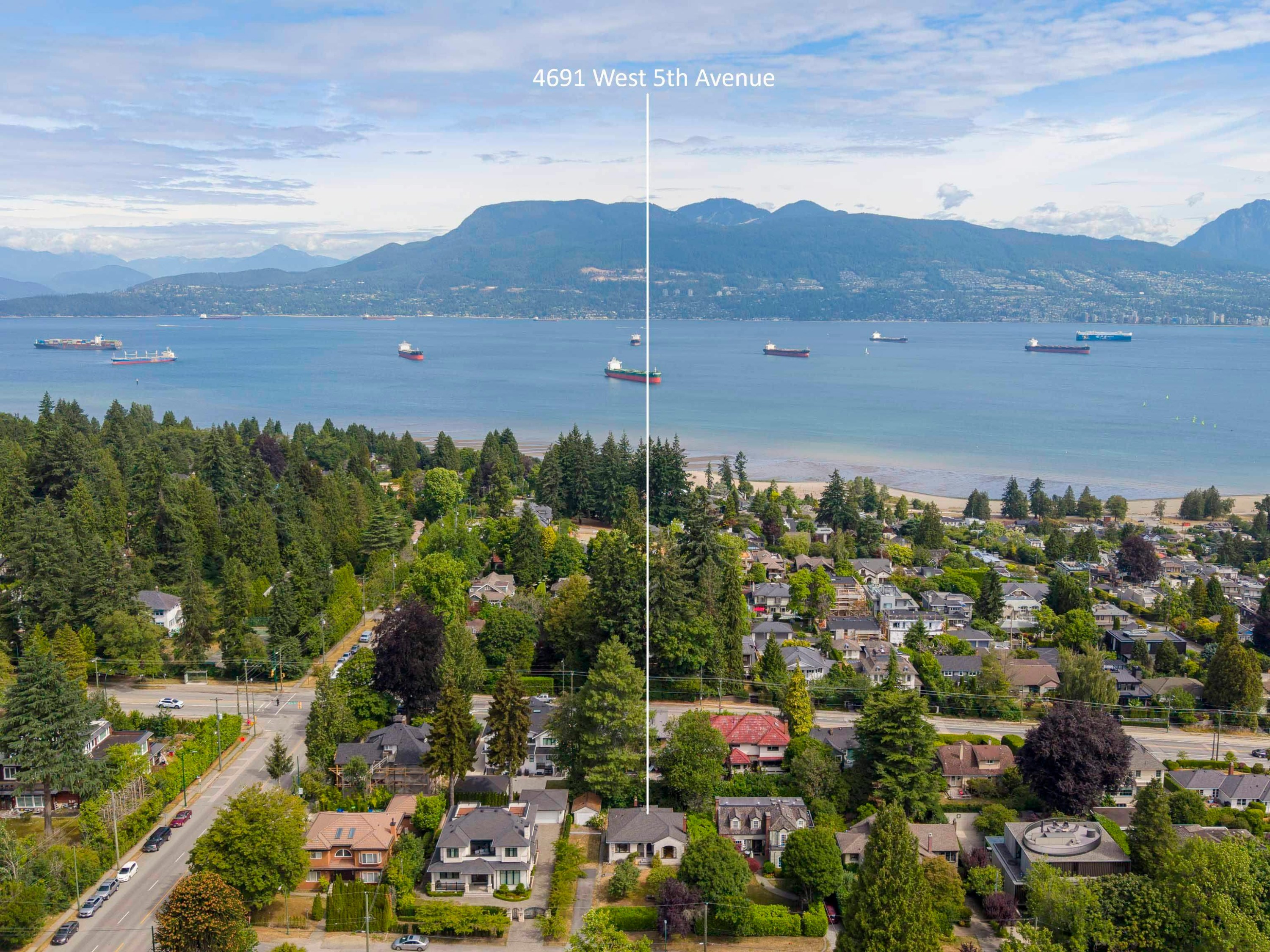 4691 5Th Avenue W, Vancouver, BC - Outdoor With Body Of Water With View