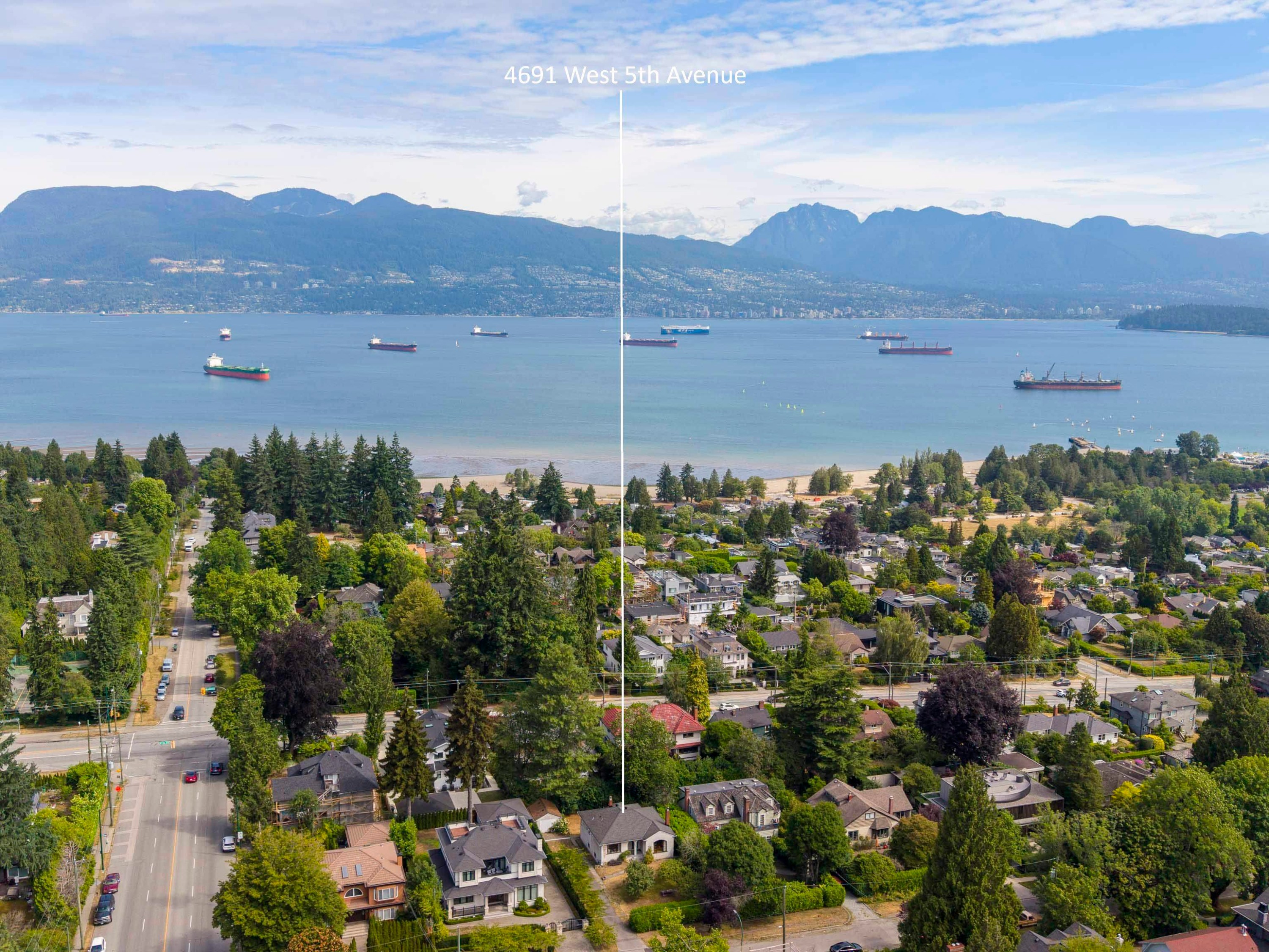 4691 5Th Avenue W, Vancouver, BC - Outdoor With Body Of Water With View