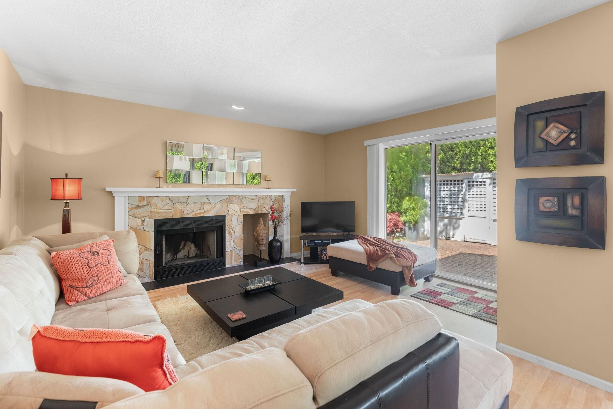 2905 Cliffrose Crescent, Coquitlam, BC - Indoor Photo Showing Living Room With Fireplace