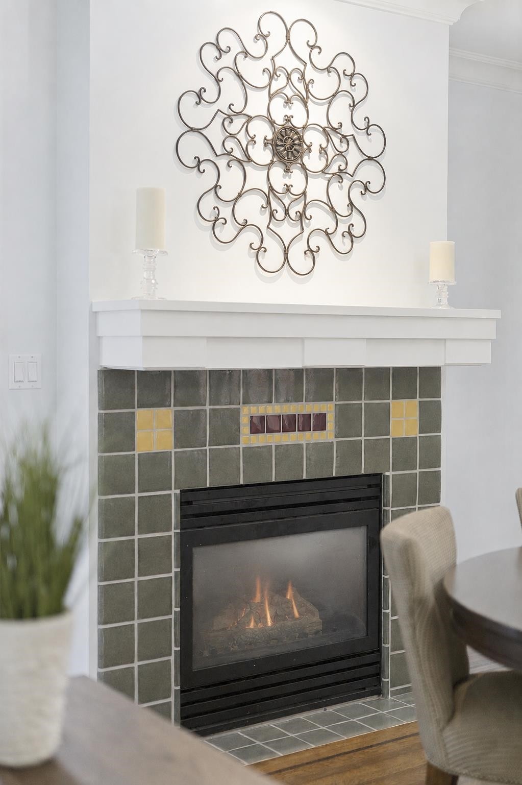 3541 8Th Avenue W, Vancouver, BC - Indoor Photo Showing Other Room With Fireplace