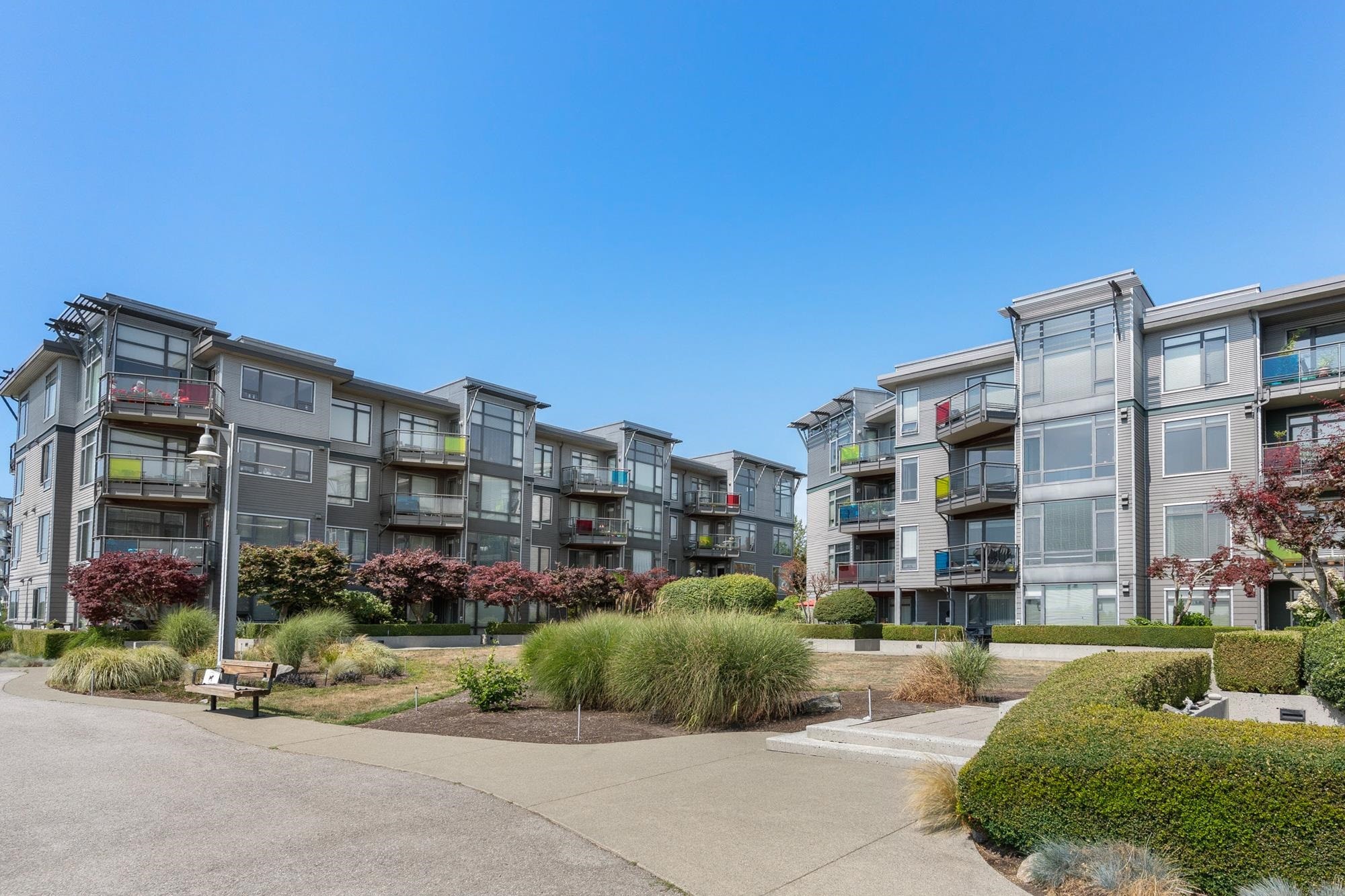 302-14200 Riverport Way, Richmond, BC - Outdoor With Balcony With Facade