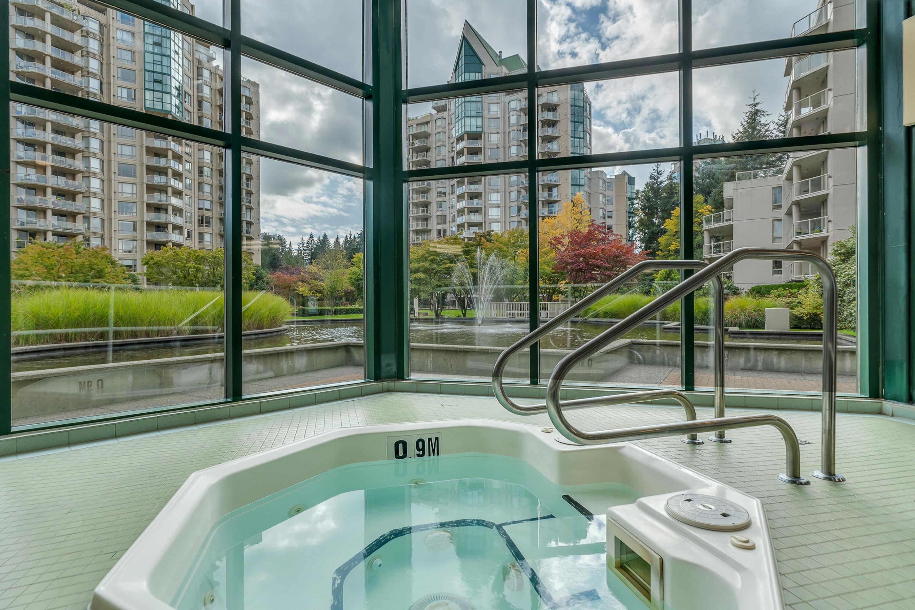 1802-1190 Pipeline Road, Coquitlam, BC - Indoor Photo Showing Other Room With In Ground Pool