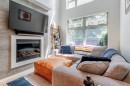 1227 Richards Street, Vancouver, BC  - Indoor Photo Showing Living Room With Fireplace 