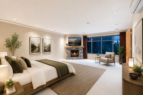 687 Beachview Drive, North Vancouver, BC - Indoor With Fireplace