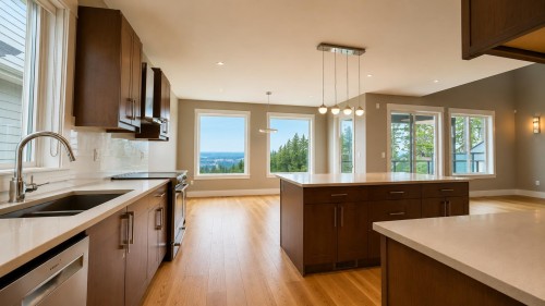 3534 Archworth Avenue, Coquitlam, BC - Indoor Photo Showing Kitchen With Double Sink With Upgraded Kitchen