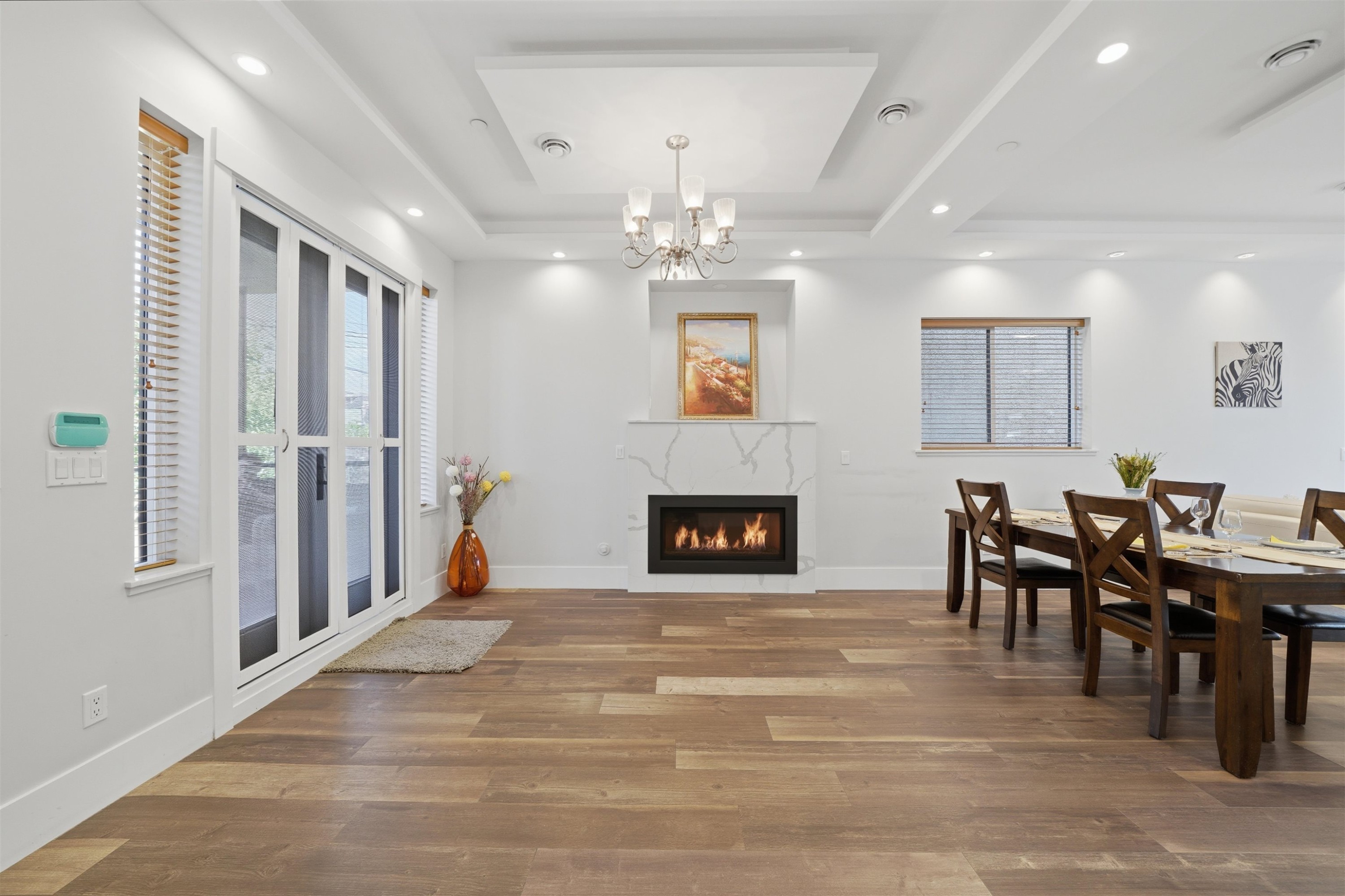 3123 7Th Avenue E, Vancouver, BC - Indoor Photo Showing Other Room With Fireplace