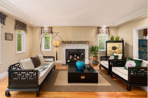 2087 18Th Avenue W, Vancouver, BC - Indoor Photo Showing Living Room With Fireplace