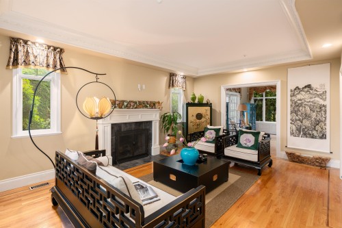2087 18Th Avenue W, Vancouver, BC - Indoor Photo Showing Living Room With Fireplace