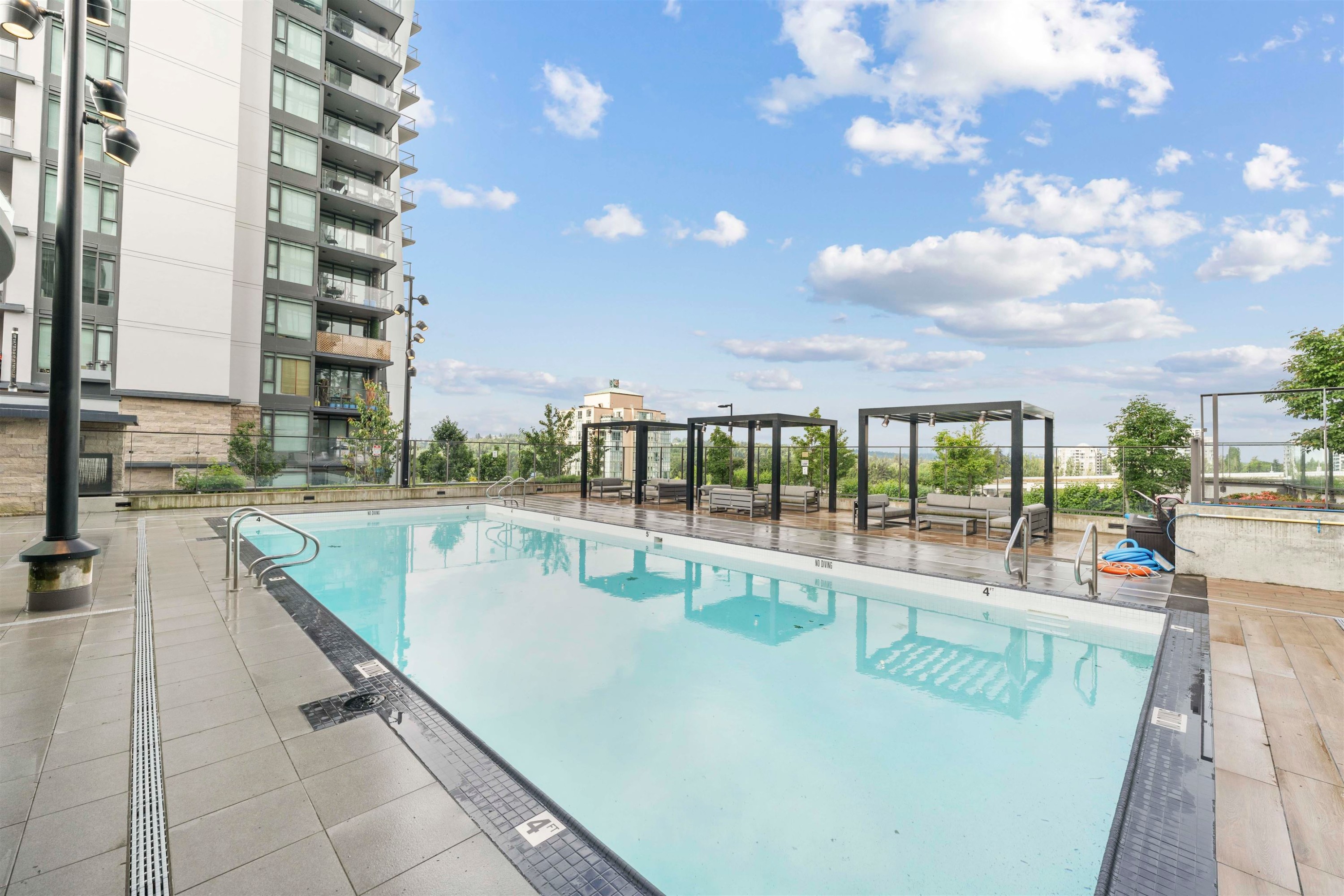 1301-450 Westview Street, Coquitlam, BC - Outdoor With In Ground Pool