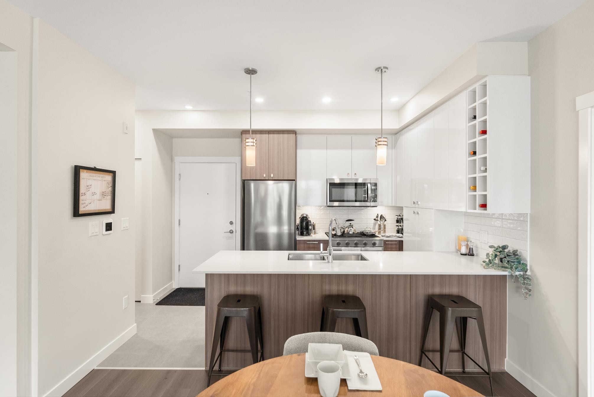 108-23222 Gilley Road, Richmond, BC - Indoor Photo Showing Kitchen With Double Sink With Upgraded Kitchen
