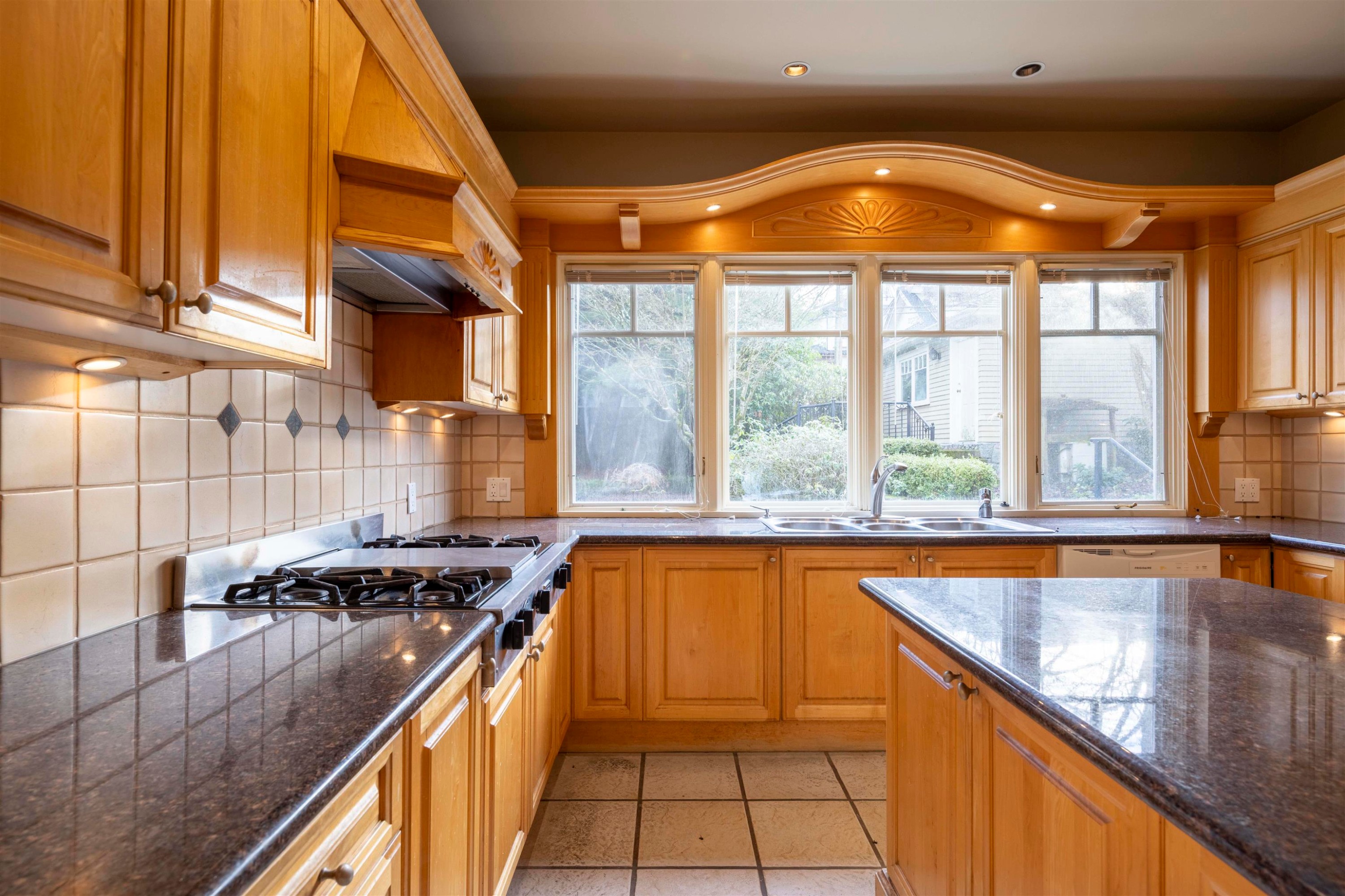3808 13Th Avenue W, Vancouver, BC - Indoor Photo Showing Kitchen With Double Sink