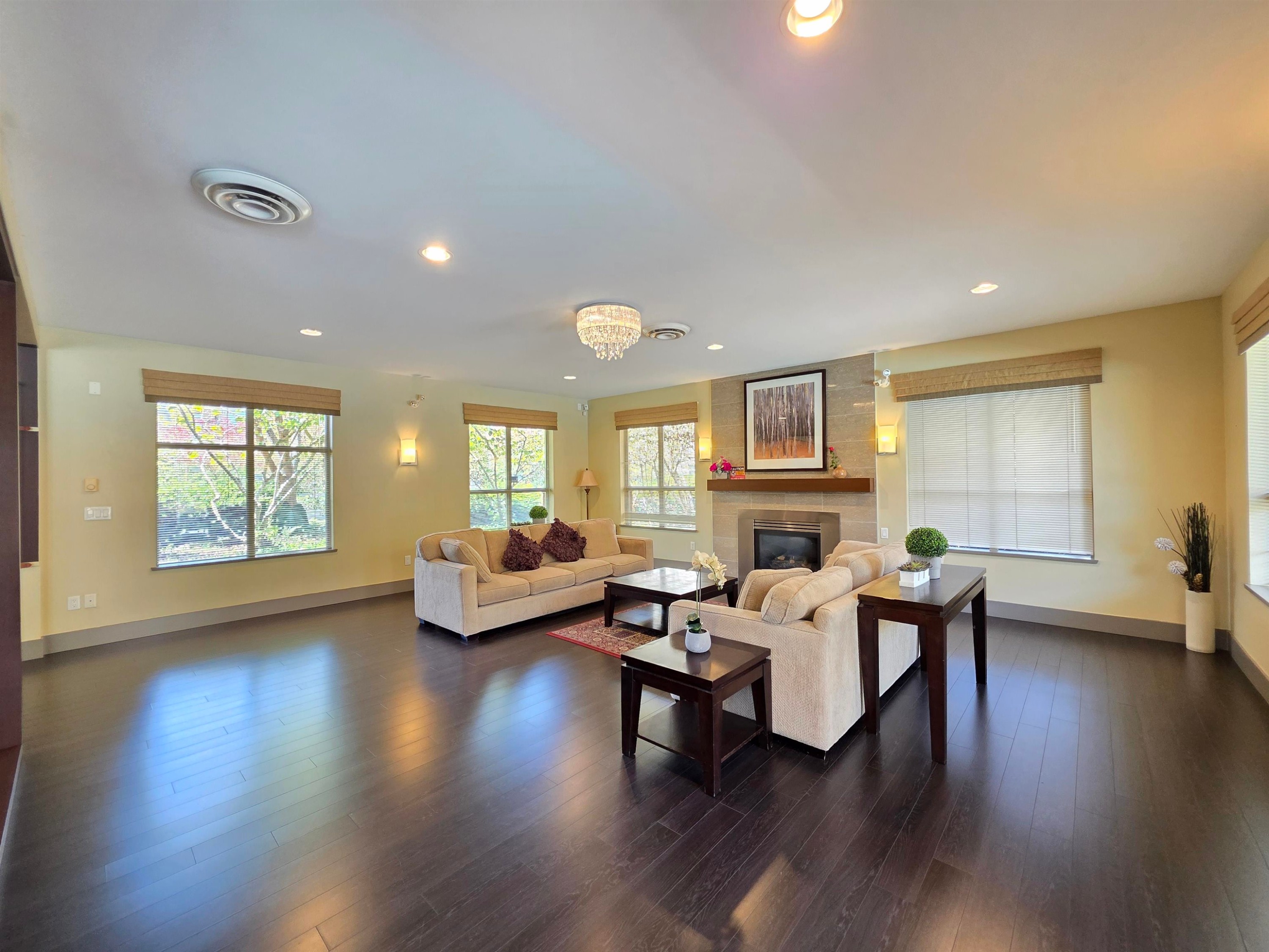 312-9299 Tomicki Avenue, Richmond, BC - Indoor Photo Showing Living Room With Fireplace