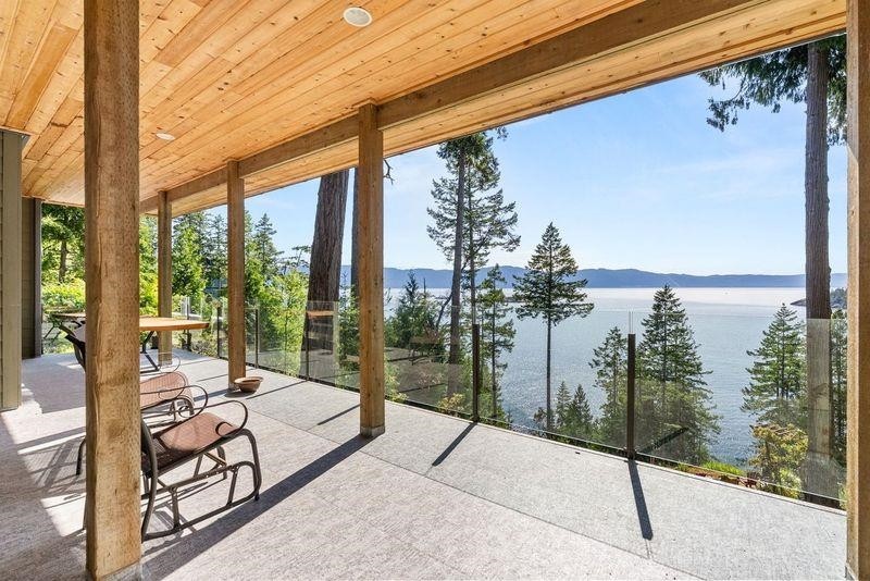 13543 Sakinaw Drive, Garden Bay, BC - Outdoor With Body Of Water With Deck Patio Veranda