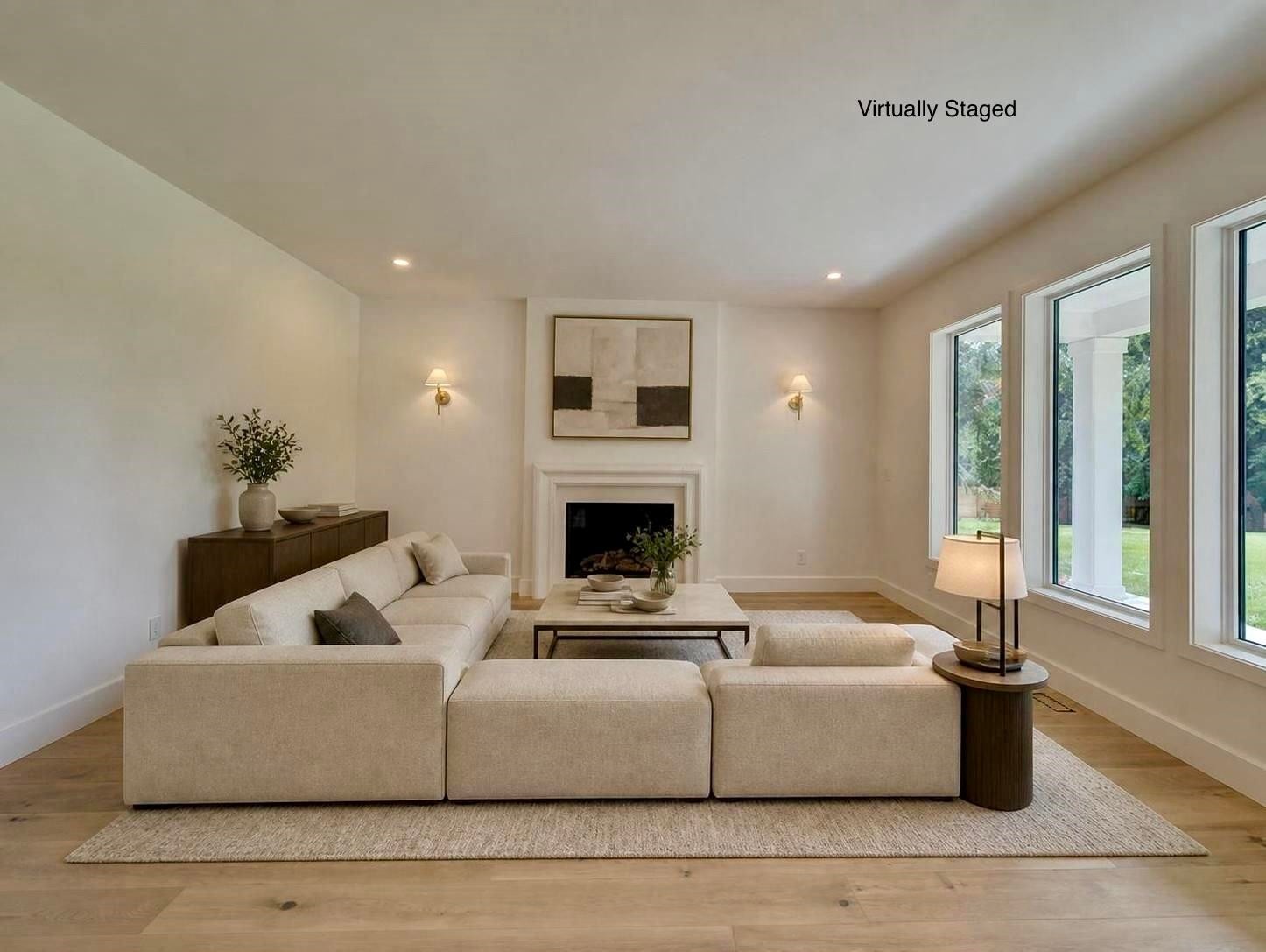 385 Solaz Place, Gibsons, BC - Indoor Photo Showing Living Room With Fireplace