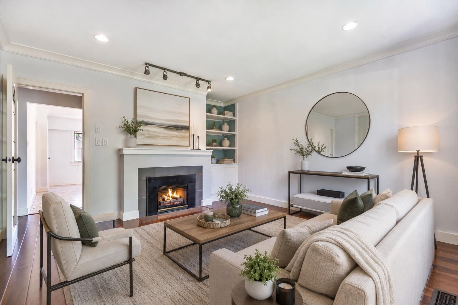 2576 Parker Street, Vancouver, BC - Indoor Photo Showing Living Room With Fireplace
