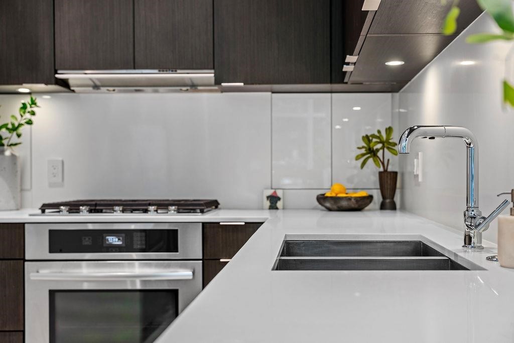 141 1St Avenue E, Vancouver, BC - Indoor Photo Showing Kitchen With Double Sink