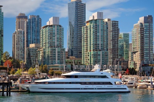 493 Broughton Street, Vancouver, BC - Outdoor With Body Of Water With Facade