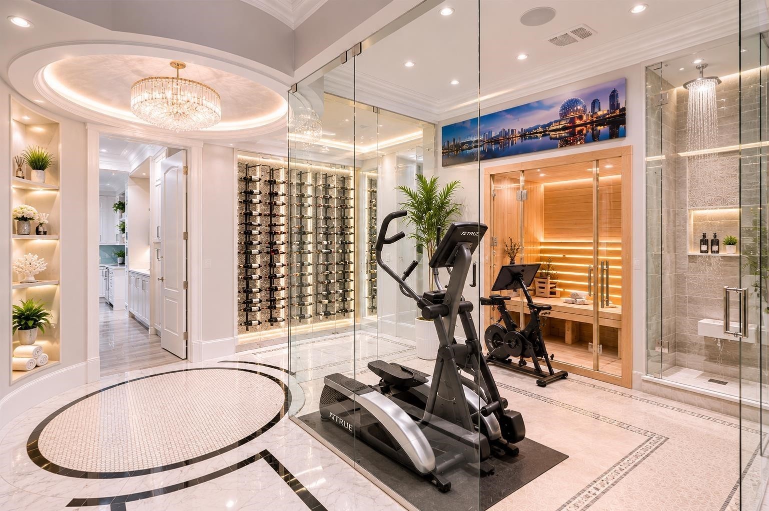 5711 Riverdale Drive, Richmond, BC - Indoor Photo Showing Gym Room