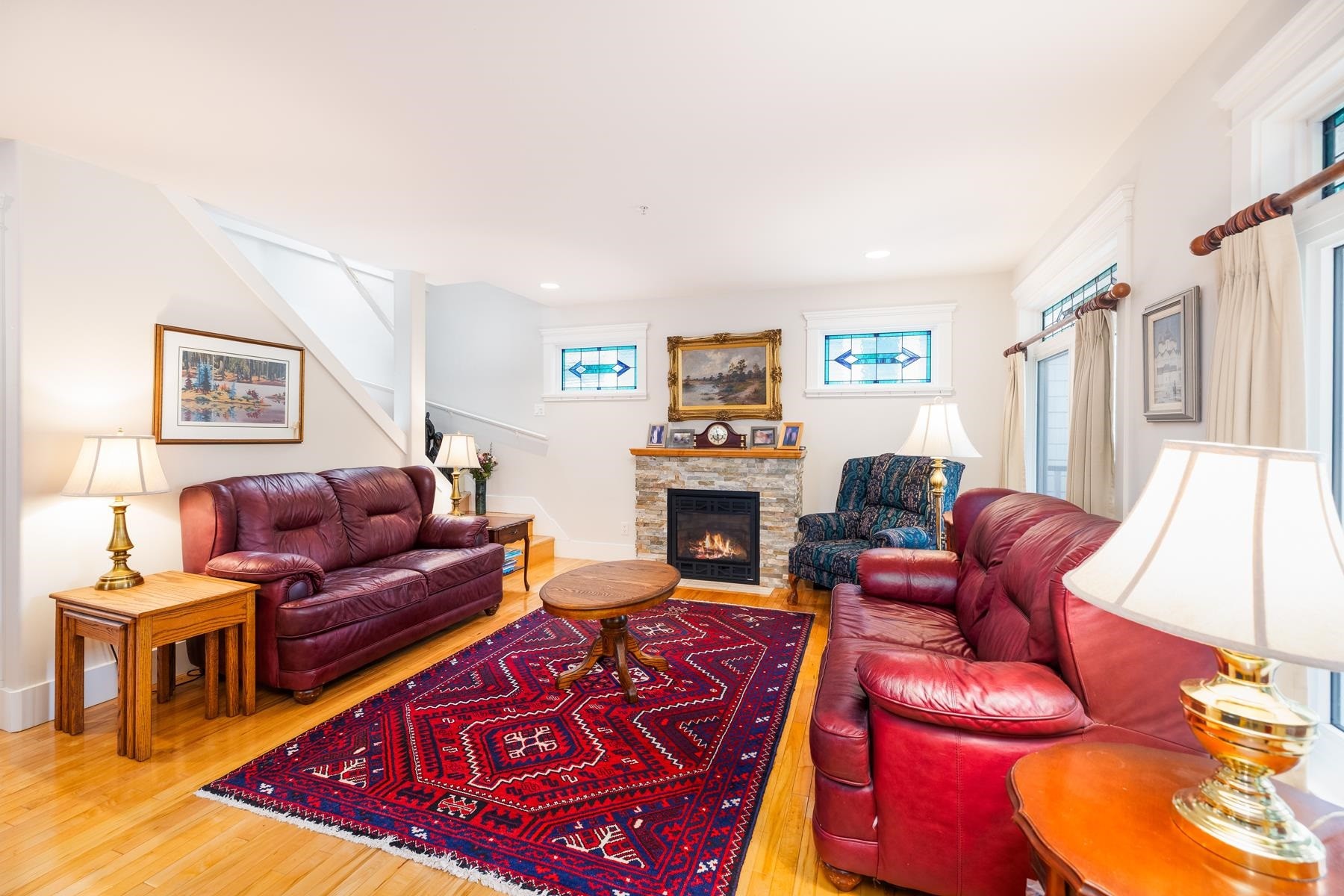 4337 15Th Avenue W, Vancouver, BC - Indoor Photo Showing Living Room With Fireplace