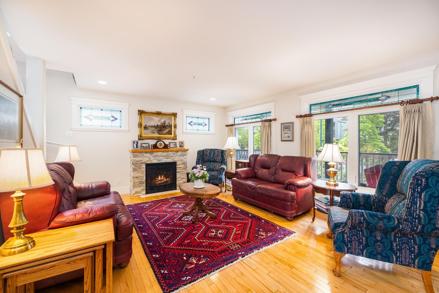 4337 15Th Avenue W, Vancouver, BC - Indoor Photo Showing Living Room With Fireplace