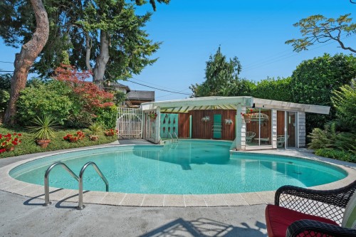 8660 Fairfax Crescent, Richmond, BC - Outdoor With In Ground Pool