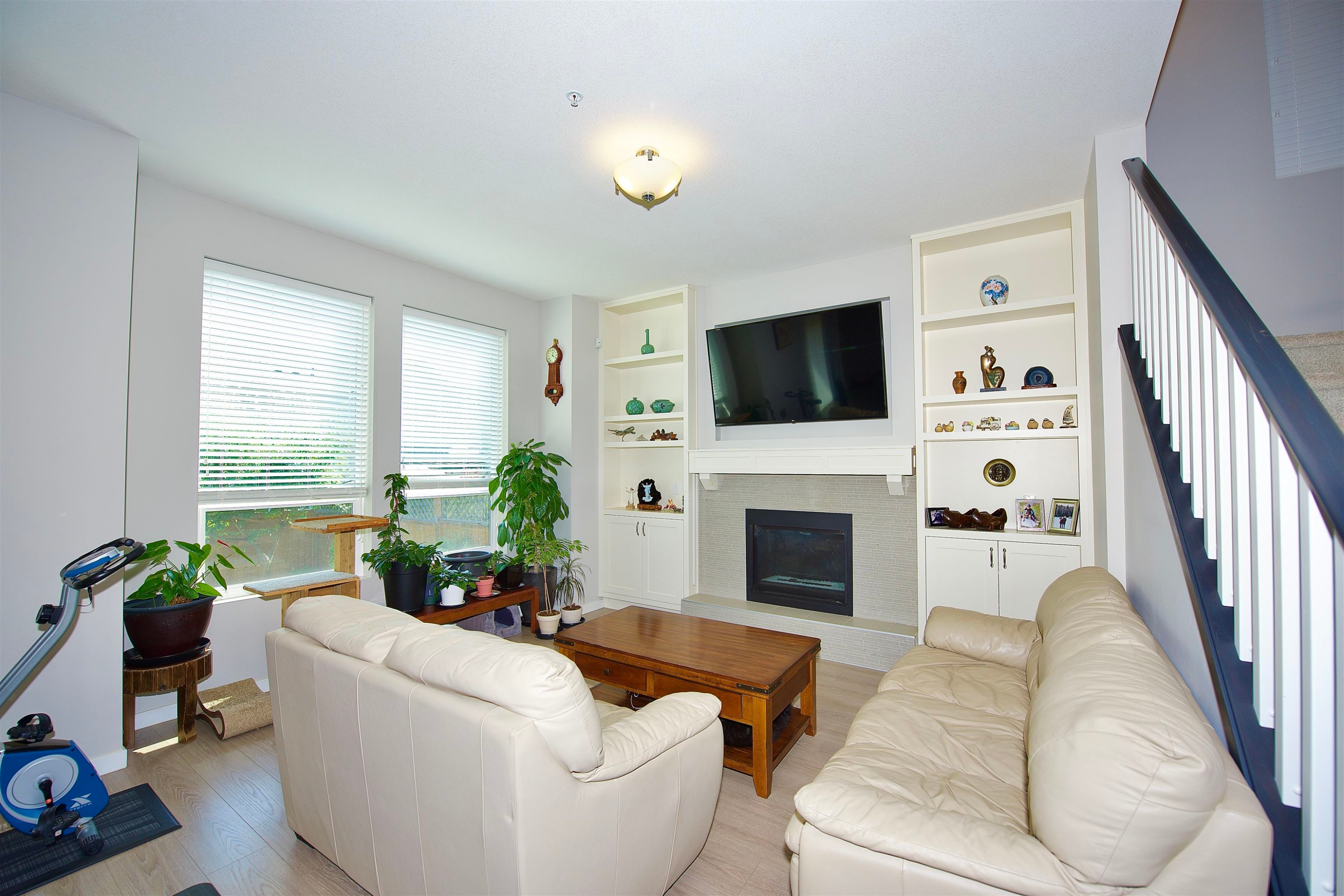 24442 113 Avenue, Maple Ridge, BC - Indoor Photo Showing Living Room With Fireplace