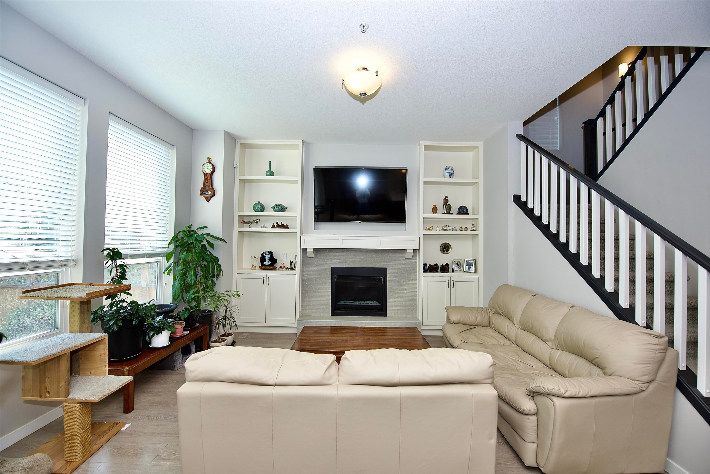 24442 113 Avenue, Maple Ridge, BC - Indoor Photo Showing Living Room With Fireplace