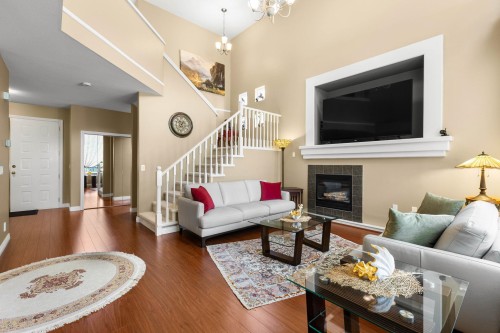 3285 Chartwell Green, Coquitlam, BC - Indoor Photo Showing Living Room With Fireplace
