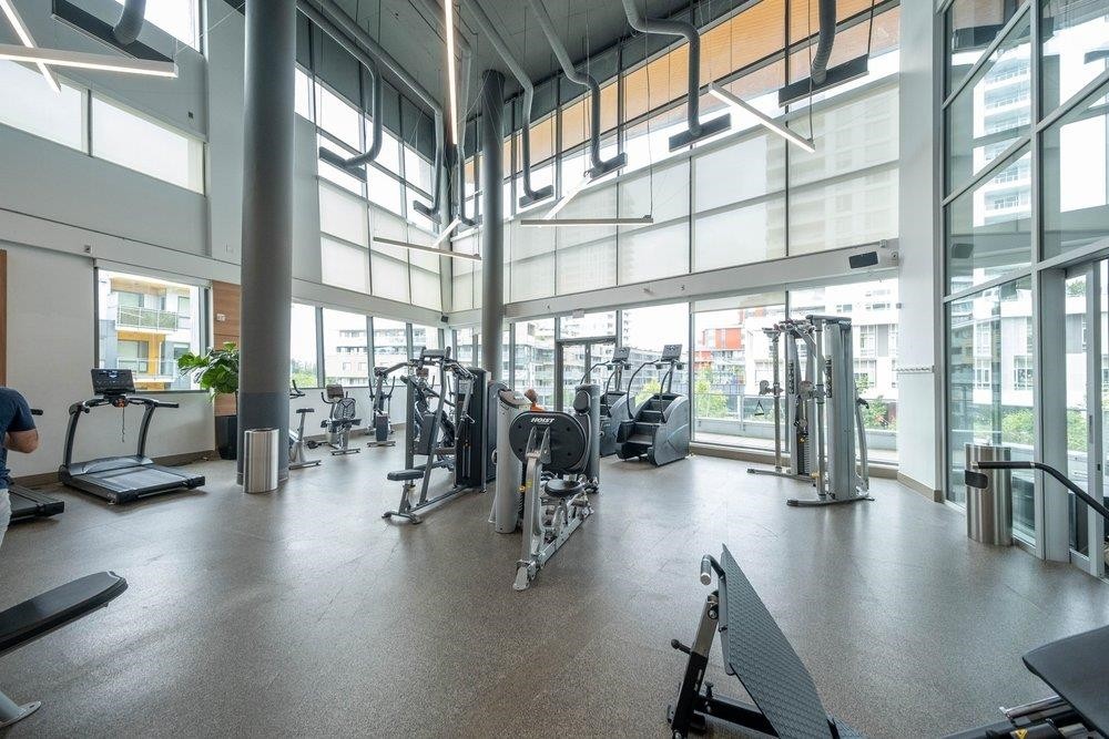 302-8533 River District Crossing, Vancouver, BC - Indoor Photo Showing Gym Room