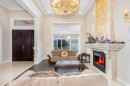 8411 Fairhurst Road, Richmond, BC  - Indoor Photo Showing Living Room With Fireplace 