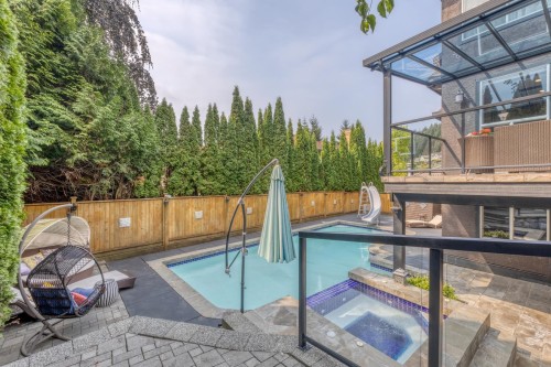 3067 Plateau Boulevard, Coquitlam, BC - Outdoor With In Ground Pool