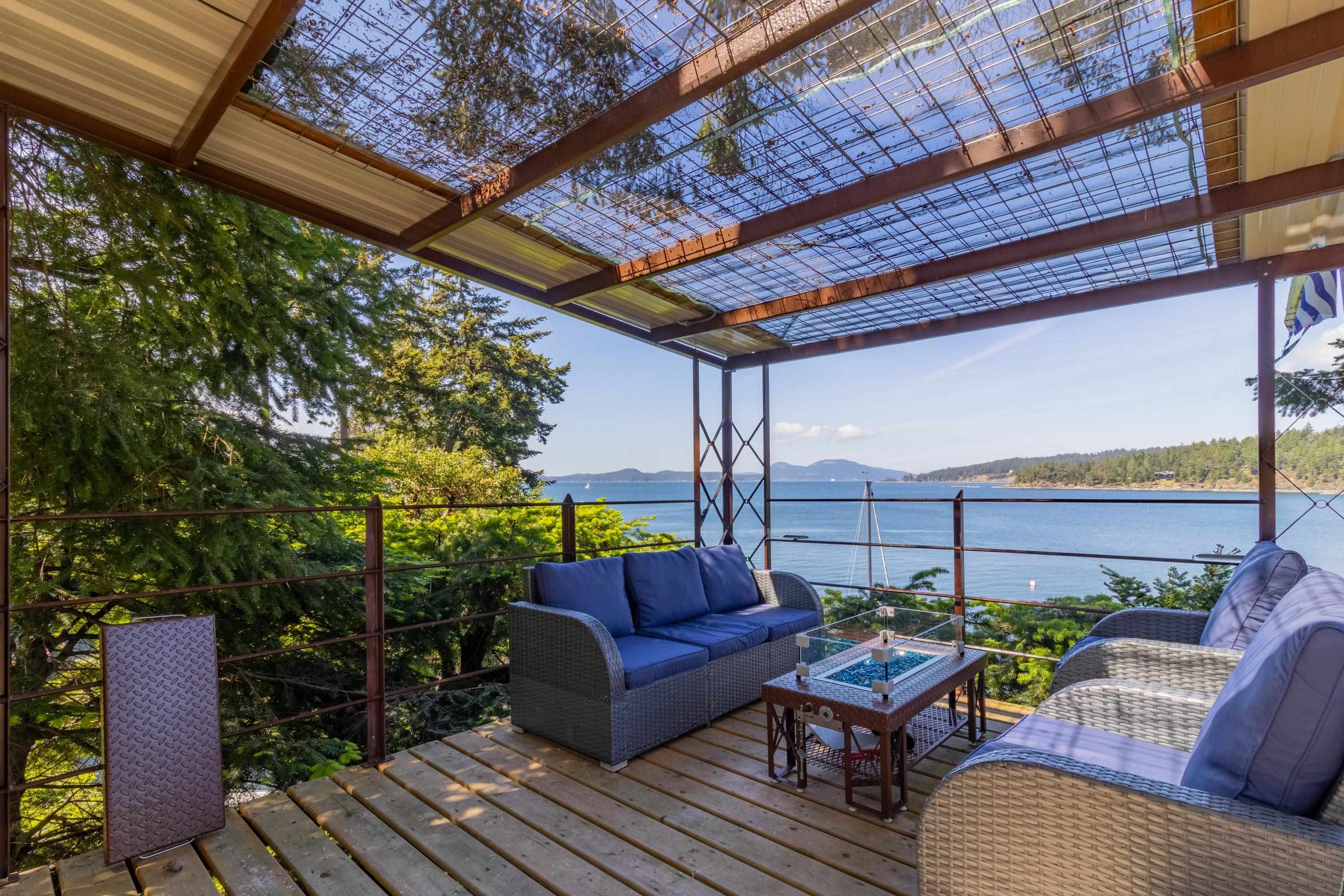 1602 Chart Drive, Pender Island, BC - Outdoor With Body Of Water With Deck Patio Veranda With Exterior