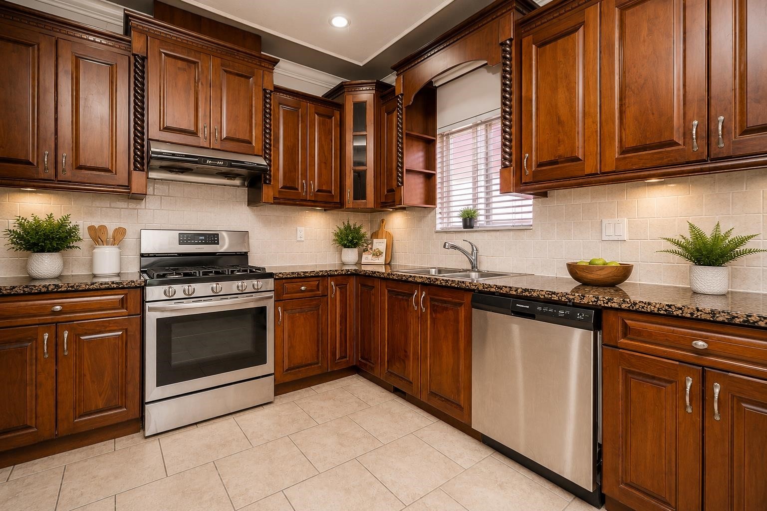 7202 Ross Street, Vancouver, BC - Indoor Photo Showing Kitchen With Double Sink