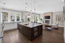 1850 36Th Avenue W, Vancouver, BC  - Indoor Photo Showing Kitchen With Fireplace With Upgraded Kitchen 