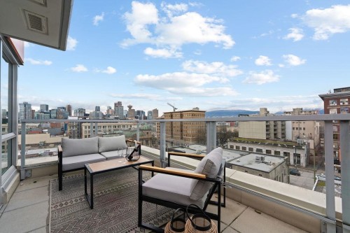 807-231 Pender Street E, Vancouver, BC - Outdoor With Deck Patio Veranda With View
