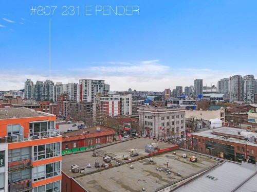 807-231 Pender Street E, Vancouver, BC - Outdoor With View