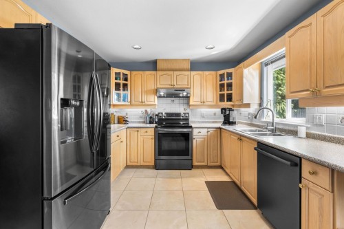 1728 Pekrul Place, Port Coquitlam, BC - Indoor Photo Showing Kitchen With Double Sink