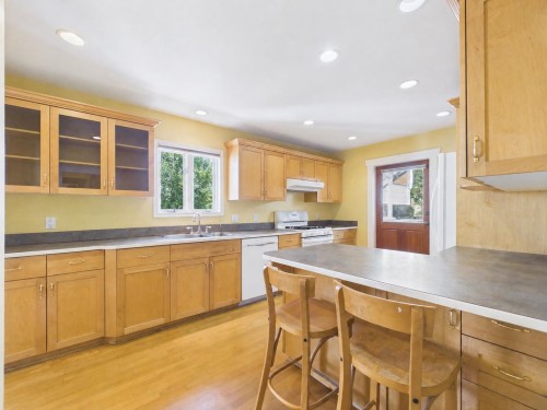 3035 5Th Avenue W, Vancouver, BC - Indoor Photo Showing Kitchen With Double Sink