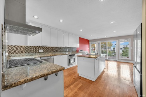 3191 23Rd Avenue W, Vancouver, BC - Indoor Photo Showing Kitchen With Upgraded Kitchen