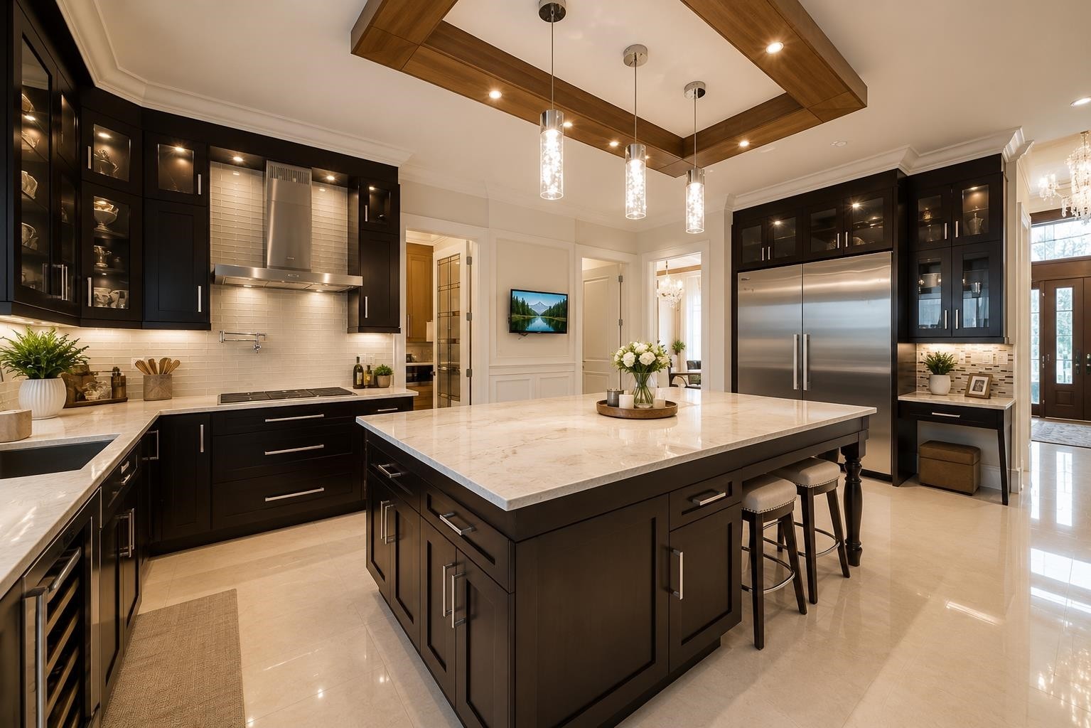 6240 Bellflower Drive, Richmond, BC - Indoor Photo Showing Kitchen With Upgraded Kitchen