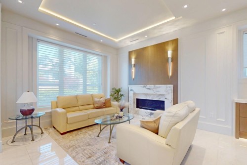 4014 36Th Avenue W, Vancouver, BC - Indoor Photo Showing Living Room With Fireplace