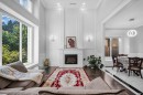 8351 Leslie Road, Richmond, BC  - Indoor Photo Showing Living Room With Fireplace 