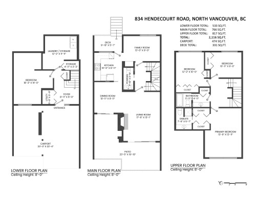 834 Hendecourt Road, North Vancouver, BC 