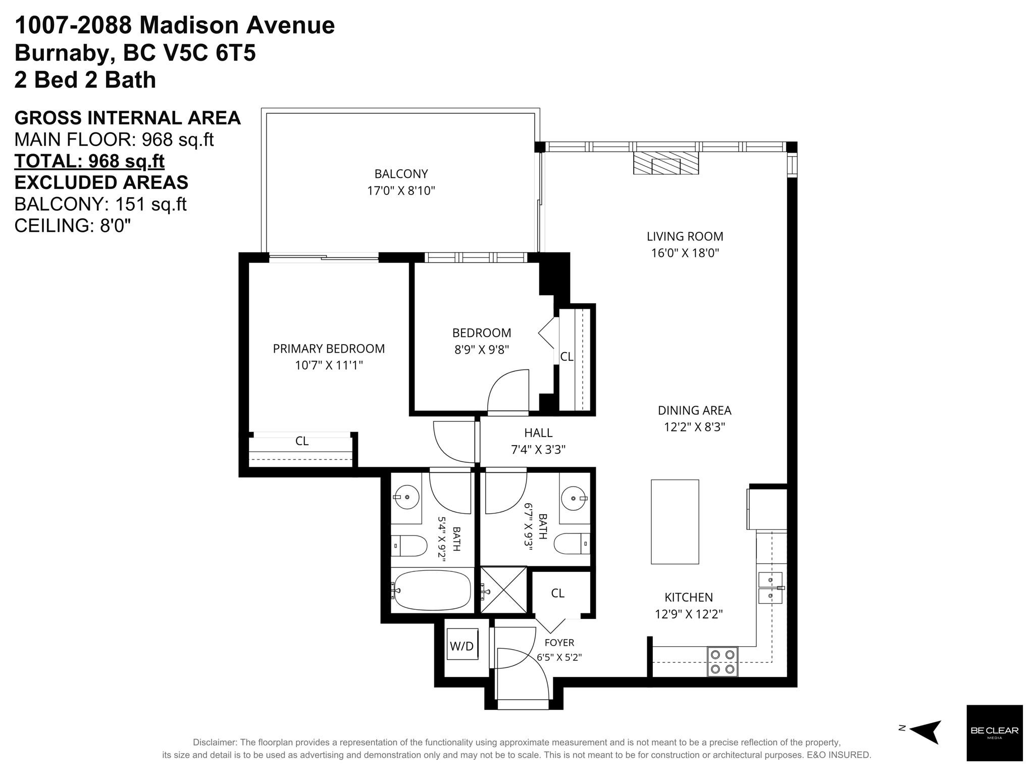 1007-2088 Madison Avenue, Burnaby, BC
