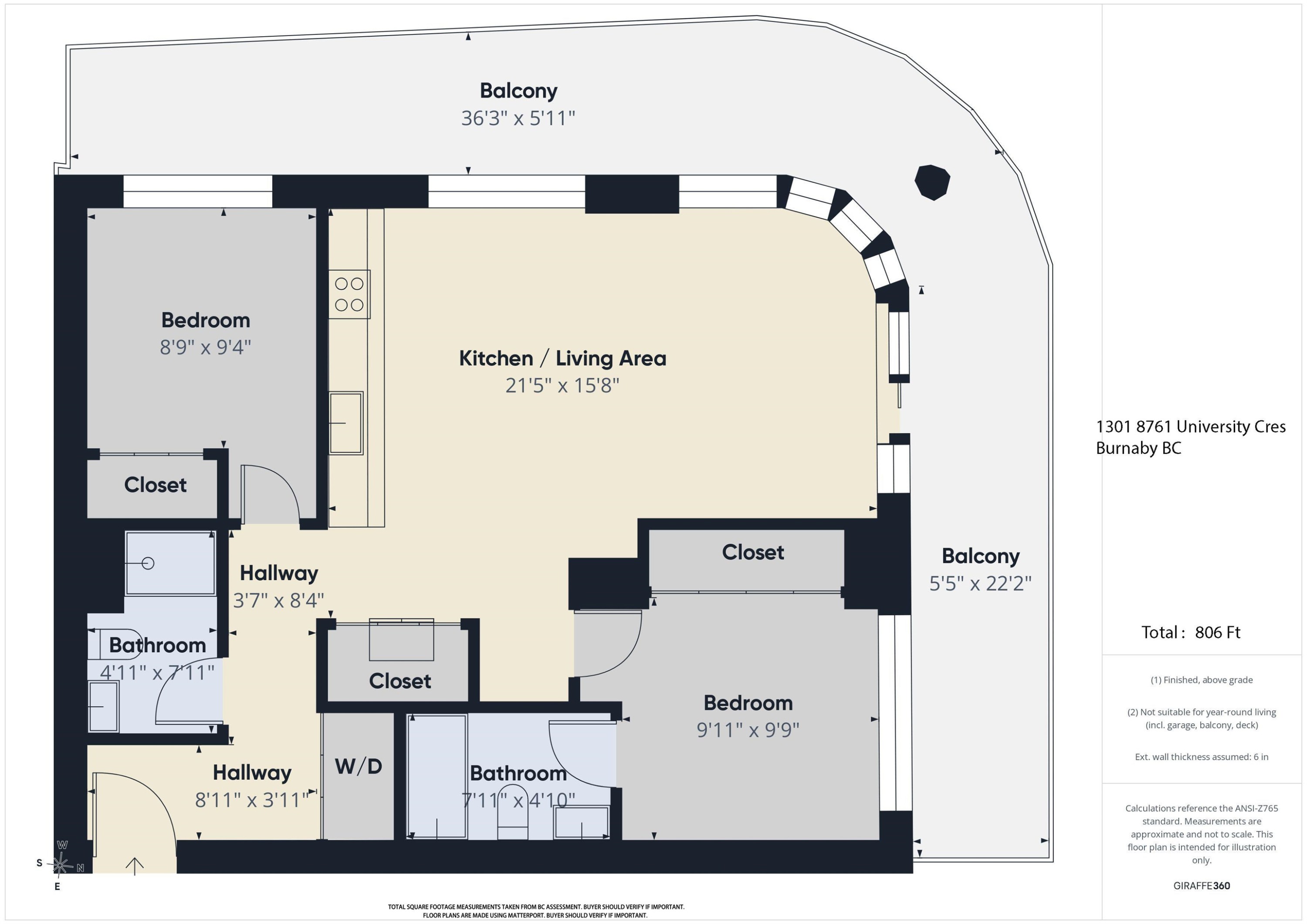1301-8761 University Crescent, Burnaby, BC